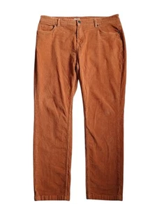 Mugsy Pants Mens 38x30 Boomies Corduroy Burnt Orange Stretch 5 Pocket Jeans Cord - Picture 1 of 9