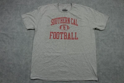 USC Trojans Shirt Mens XL Gray NCAA Football Southern Cal Tee College Fanatics - Image 1 of 4