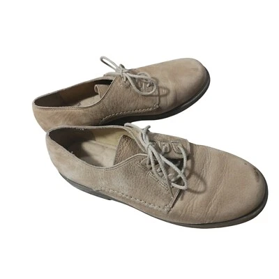 ROCKPORT Womens Tan Suede Lace Up Oxford Shoe Rubber Sole Size 5 W8734 - Image 1 of 4