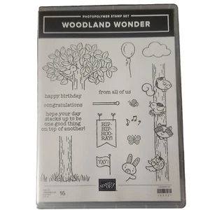 Stampin Up Woodland Wonder Bunny Raccoon Owl Bird Squirrel Trees Sayings - Picture 1 of 3