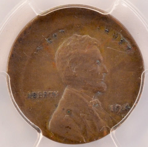 1947-S 1c Wheat Cent Struck 20% Off-Center PCGS MS64 BN Cover