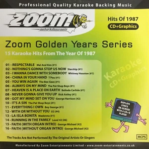 Zoom Golden Years CDG Disc- Karaoke Hits From The Year 1987 - Picture 1 of 2