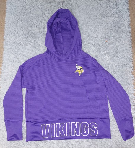 VETEMENTS Felpa con cappuccio viola Minnesota Vikings NFL abbigliamento adolescente taglia Large 11 13