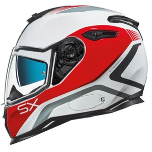 Casco de motocicleta NEXX SX.100 SX100 Pop Up rojo blanco XS - 2XL - Imagen 1 de 2