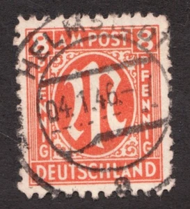 1945 Germany, British American Bi-Zone. Sc# 3N6 - 8pf. Used SOTN Cv$30 - Picture 1 of 1
