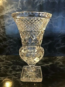 Val St Lambert - Cristal clair - Grand vase "Thessalie" taillé - Non signé - Picture 1 of 9