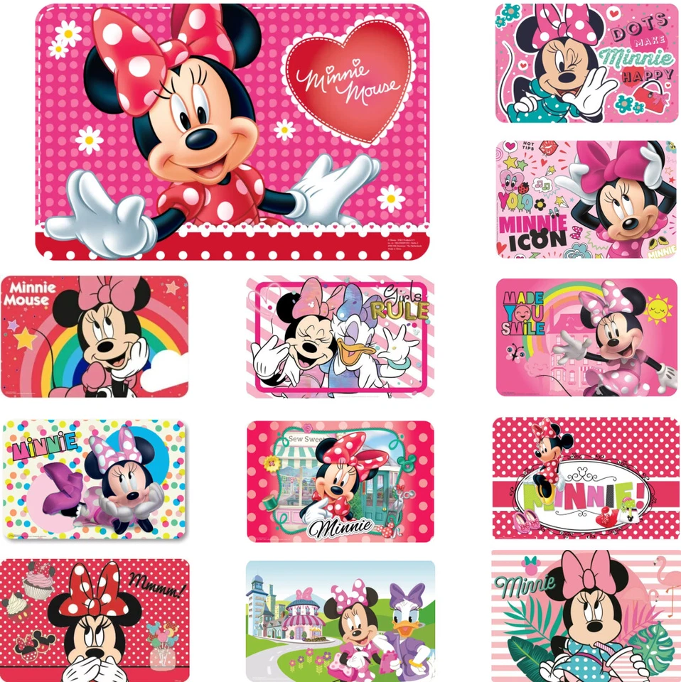 Minnie Mouse Tovagliette Set 43x28 Cm Sottopiatto - Immagine 1 di 1