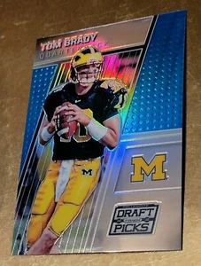 2016 Panini Prizm Draft Picks Tom Brady AZUL Prizm #95 Michigan {LEER} - Imagen 1 de 6