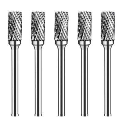 5x Hartmetallfräser 3mm Schaft 6mm Wolframcarabid Frässtift Für Dremel