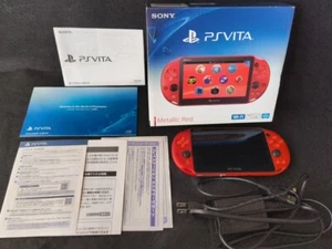 SONY PS Vita PCH-2000 Neon Orange Console 1GB, w/Manual Box set, Working-h0220- - Picture 1 of 22