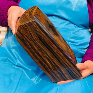 14.47LB Natural tiger's-eye rough raw stone rock specimrn Madagascar polish 94 - Picture 1 of 18