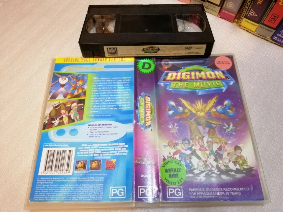 DIGIMON The MOVIE - Digital Monsters (2000) RARE Australian FOX Kids Video Issue - Image 1 of 1