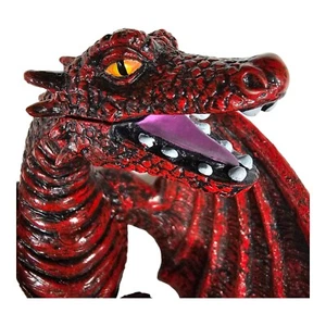 Red Dragon Shoulder Sitter with 23" Long Tail and Leg Leash 29" Total Length - Picture 1 of 12