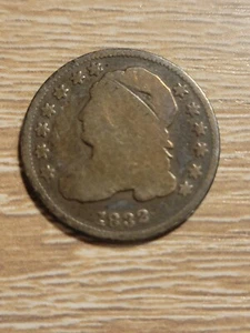 1832 US Capped Bust Dime 10 Cent Silver Coin - Picture 1 of 2