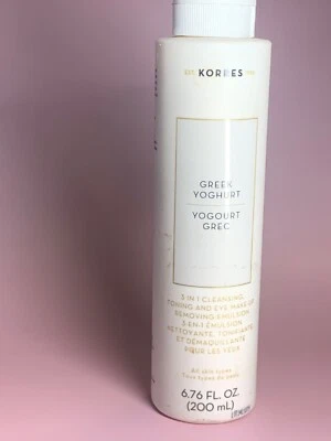 Korres Greek Yogurt 3 in 1 Cleansing Toning And Eye Makeup Remover 200ml - Image 1 of 3
