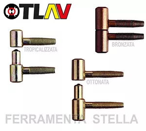 2 CERNIERA ANUBA PER PORTA PORTE LEGNO BUSSOLA BRONZATA OTTONATA OTLAV 055 - Foto 1 di 7