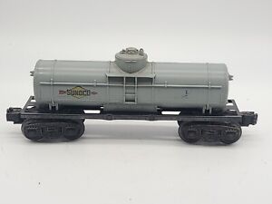 Lionel O Gauge No. 6035 Gray Sunoco Single Dome Freight Train Tank Car