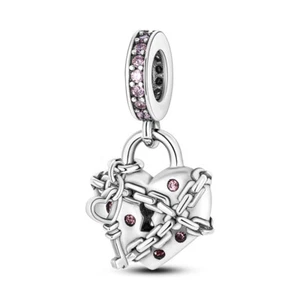 MULA Original Kette und Herz DIY Charm AAA CZ Für Armband 925 Sterling Silber - Picture 1 of 6