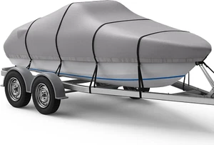 Extra Thick 1200D Boat Cover, 16-18.5Ft Waterproof Trailerable Heavy Duty Marine - Picture 1 of 8