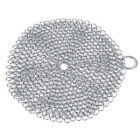 Stainless Steel Chainmail Scrubber Rust Proof Scraper Cleaner For Cast Iron New