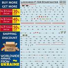 Lockheed F-104 Starfigter Technical 1/72 Scale Decals Kit Print Scale 72-414