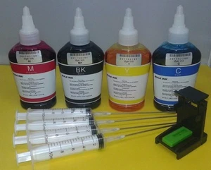Refill ink bottles for HP + Snap Tool unlock Printhead Inkjet Printer 400ml - Picture 1 of 1