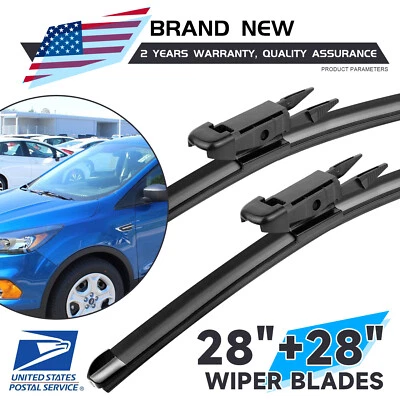 Limpiaparabrisas delantero 2 piezas 28" para todas las estaciones para Ford Edge Escape 2015-2019 Foto 1 de 4