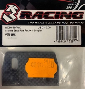 Graphite servo plate for AX10 Scorpion AX10-19/WO 3Racing - Imagen 1 de 1