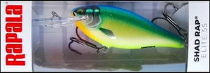 FISHING LURES RAPALA SHAD RAP ELITE SRE 55 5,5 cm GDTT (Gilded Tropical Trip) - Picture 1 of 2