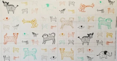 SAVANNAH Moda FABRIC quilt panel monkey leopard Gingiber sewing multi 48221-11 - Image 1 of 4