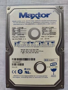 Maxtor D540X 40GB 4D040H2 -IDE-PATA- Pcb 301398100 #1 - Afbeelding 1 van 4