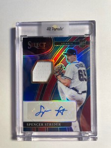 SPENCER STRIDER 2022 Panini Select Jersey 11/99 r #RJA-SS Rookie Auto RC