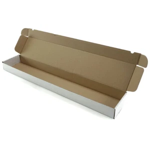 10 Faltkartons Faltschachtel Kartons weiß 900 x 160 x 65 mm - Bild 1 von 3