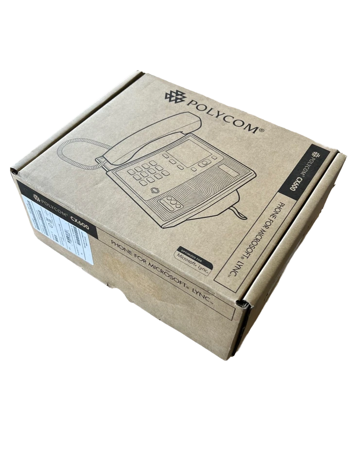 Nuevo teléfono IP de escritorio Polycom CX600 VoIP PoE pantalla a color embalaje original Foto 1 de 1