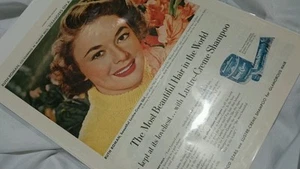 50er Jahre LUSTRE CREAM SHAMPOO Farbe AD RUTH ROMAN Originalanzeige  - Bild 1 von 3