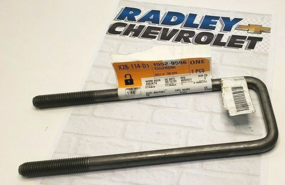 15529596 NEW GM OEM SUSPENSION U BOLT CHEVROLET GMC CADILLAC B52 - Image 1 of 2