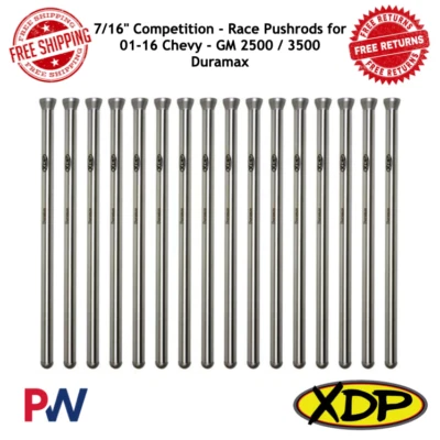 XDP 7/16" Competition - Varillas de empuje de carrera para Chevy 01-16 - GM 2500 / 3500 Duramax Foto 1 de 4