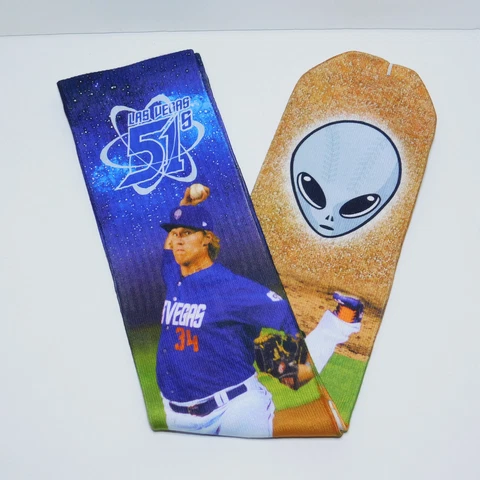 Las Vegas 51s Socks with Alien Logo SGA Syndergaard Matz New in Original Package Cover