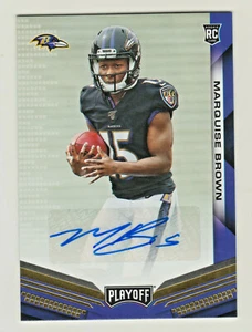 2019 Panini PLAYOFF ROOKIE AUTOGRAPH #207 MARQUISE BROWN RC AUTO Ravens - Picture 1 of 2