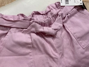 NWTGrayson Threads Kids The Label Tie-Belt Twill Shorts Big Girls L (12-14) Pink - Picture 1 of 3