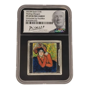 2023M Spain S10E Picasso Waiting (Margot) Silver NGC PF 69 Ultra Cameo 2A - Picture 1 of 2