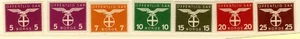 1942-44 Norway STAMP SC O44 O45 O46 O47 O48 O49 O50 O51 O52 O53 O54 O55-6 MLH OG - Picture 1 of 3