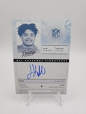 2023 Prestige Jalin Hyatt Passport Rookie Auto Autograph RC #NPS-JH Giants