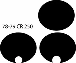 78 79 1978 1979 Honda CR250 CR 250 Number Plate Background Decal Sticker - Picture 1 of 1