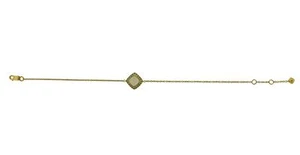 Fred Paris Paindesucre Rose Quart & Diamond Bracelet In 18k Rose Gold - Picture 1 of 4