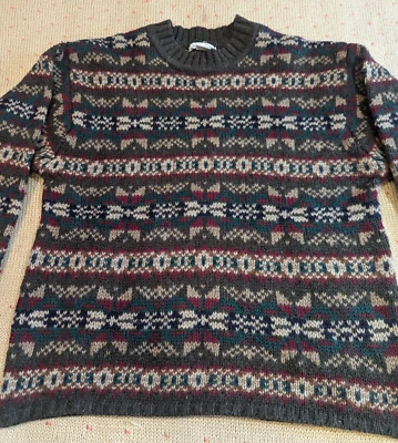 Jos. Suéter de Lana Nórdica J. Oliver Hombres Talla L Indie Grunge Granola Folk Foto 1 de 4