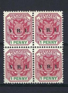 Transvaal 1900 Sc# 2003 British Occupation V.R.I. auf 1 P Südafrika Block 4 postfrisch - Bild 1 von 1