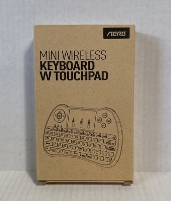 2.4GHz Mini Wireless Keyboard w/Mouse Touchpad LED Backlit New in Box - Image 1 of 4