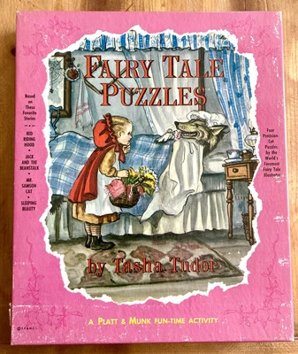 PUZZLES DE CUENTO DE HADAS (4) por TASHA TUDOR DE COLECCIÓN JUEGO COMPLETO CAPERUCITA ROJA COMPLETO Foto 1 de 4