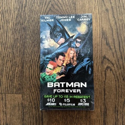 Batman Forever 1995 VHS Video Tape Watermark Hype Sticker BRAND NEW - Image 1 of 4